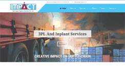 Desktop Screenshot of impact-logistics.in